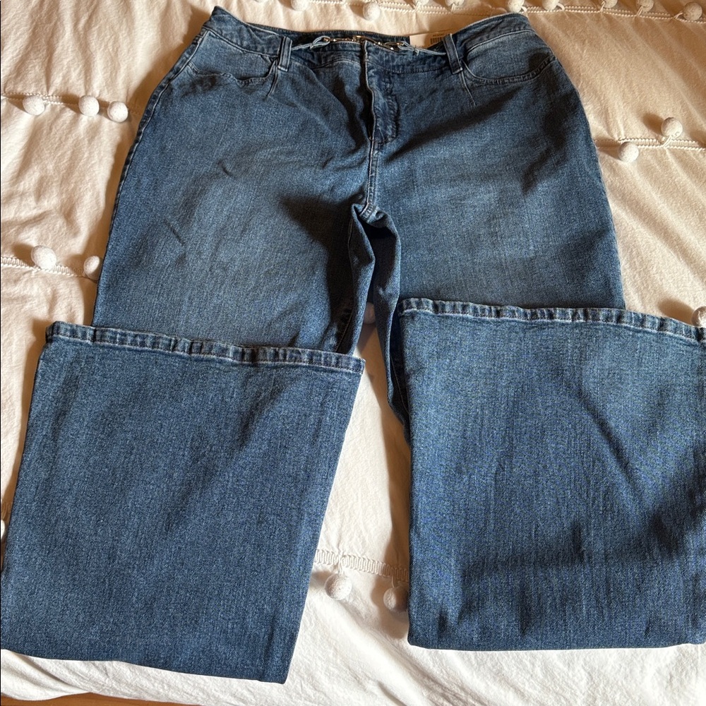 INC International Concepts Dark Blue Straight-Leg Jeans